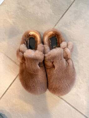 Faux Mink Clogs